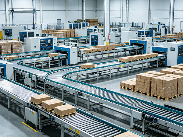 Logistics packaging assembly line